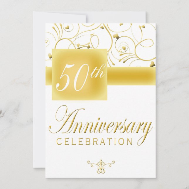 Invitation à la fête du 50e anniversaire (Devant)