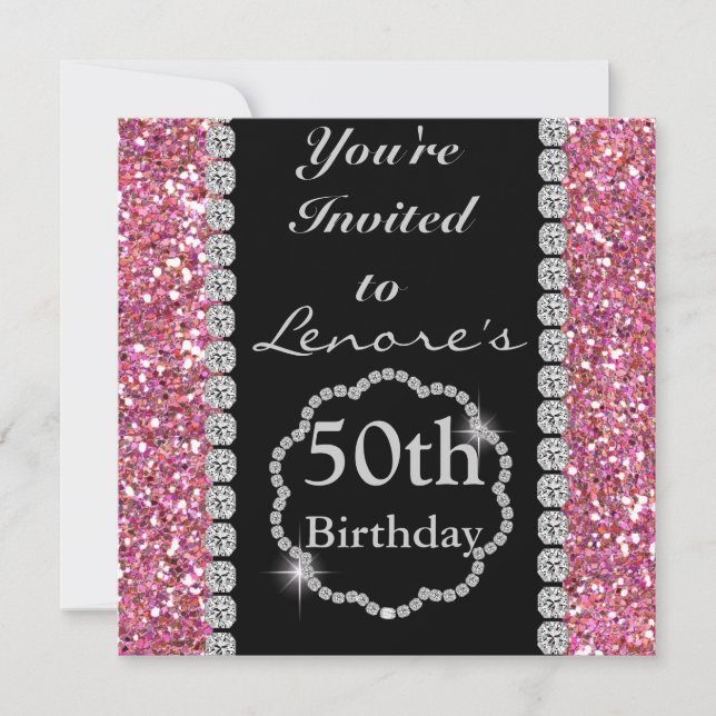 Invitation à la fête du 50e anniversaire (Devant)