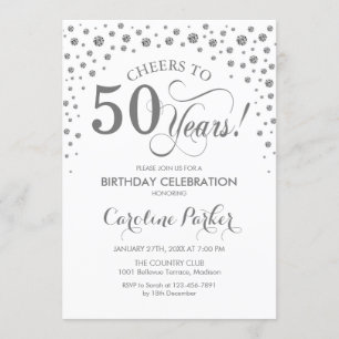 Invitation à la fête du 50e anniversaire - Silver 