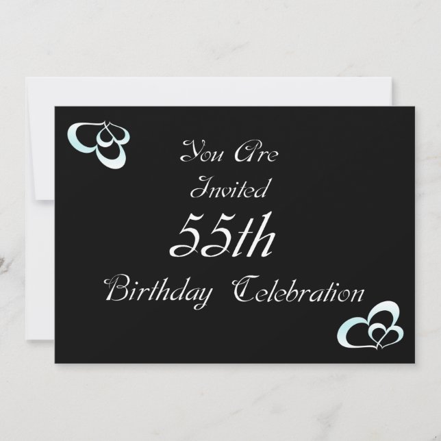 Invitation à la fête du 55e anniversaire (Devant)