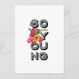 Invitation à la fête du 60e anniversaire - 60 ans