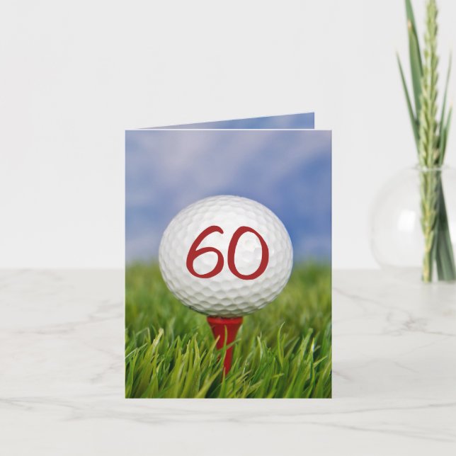 Invitation à la fête du 60e anniversaire de golf (Devant)