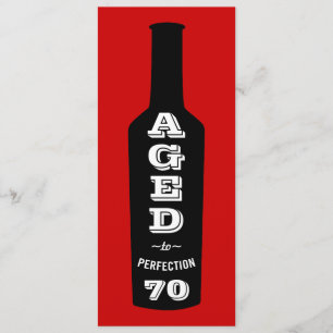 Invitation à la fête du 70e anniversaire Aged to P