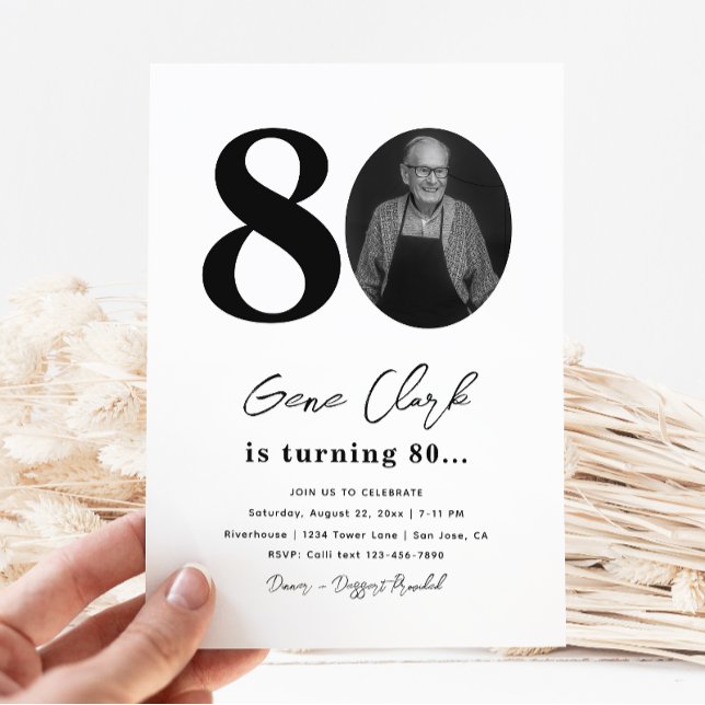 Invitation à la fête du 80e anniversaire | 80e ann (Créateur téléchargé)