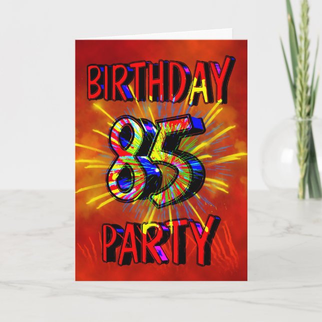 Invitation à la fête du 85e anniversaire (Devant)