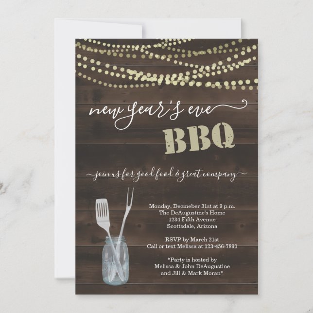 Invitation à la fête du barbecue du Nouvel An - Bo (Devant)