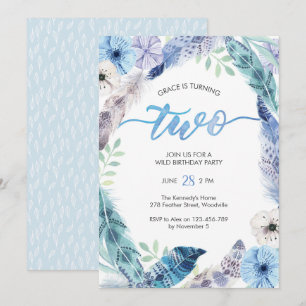 Invitation à la fête du Boho 2e anniversaire