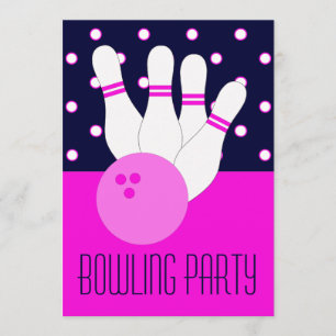Invitation à la Fête du Bowling Rose