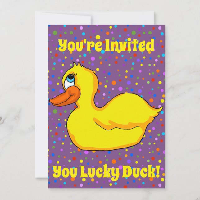Invitation à la fête du canard jaune (Devant)