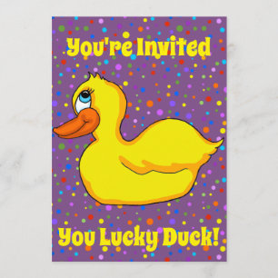 Invitation à la fête du canard jaune