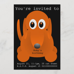 Invitation à la fête du chien de suasage