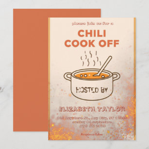 Invitation à la fête du concours de chili