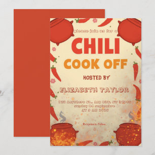 Invitation à la fête du concours de chili