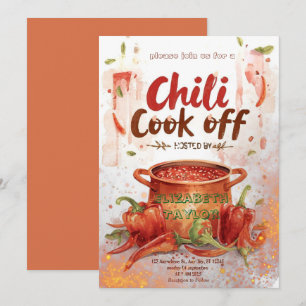 Invitation à la fête du concours de chili