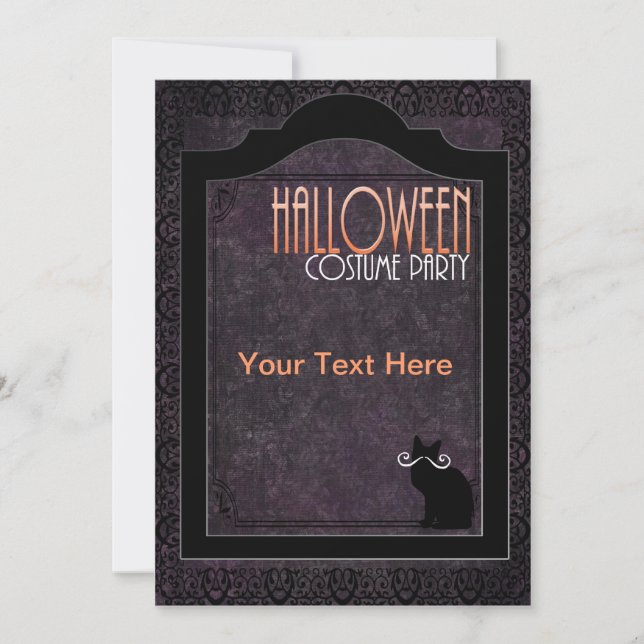 invitation à la fête du costume d'halloween (Devant)
