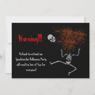 Invitation à la fête du costume d'Halloween
