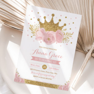 Invitation à la fête du Couronne de Princesse Rose