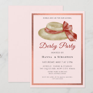 Invitation à la fête du derby de chapeaux