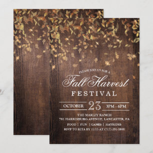 Invitation à la fête du festival de récolte d'auto