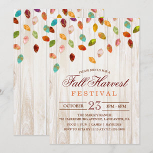 Invitation à la fête du festival de récolte d'auto