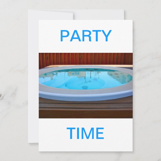 Invitation à la fête du Jacuzzi (Devant)