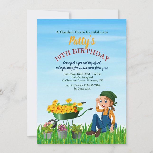 Invitation à la Fête du jardinage (Devant)