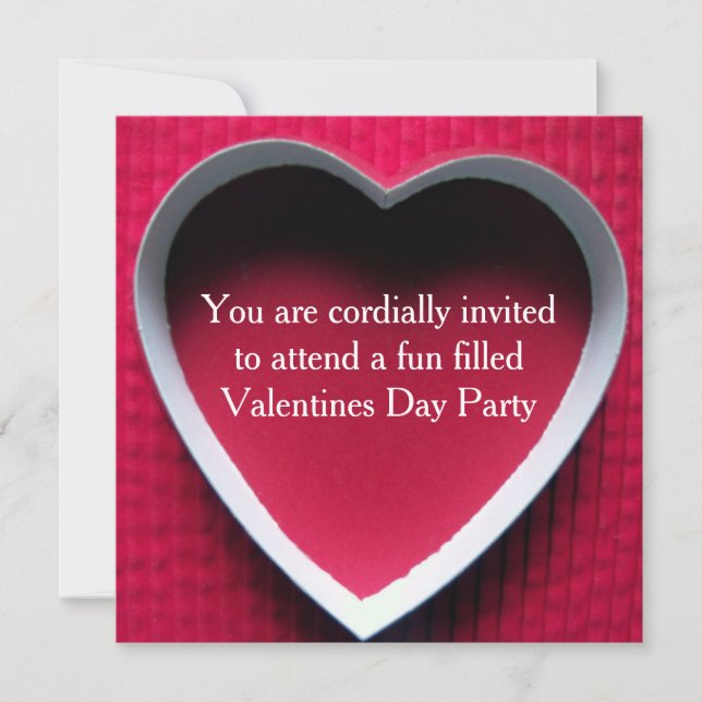 Invitation à la fête du Jour de Valentines Concept (Devant)