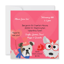 Invitation à la fête du Jour des Valentines