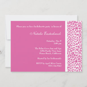 Invitation à la fête du Leopard rose