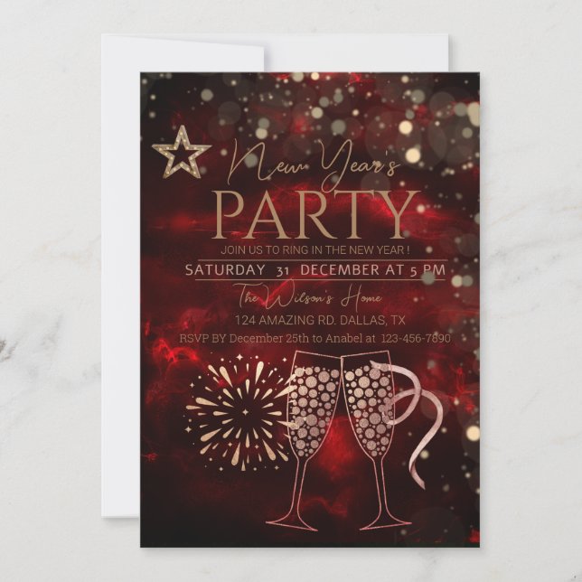 Invitation à la fête du NOUVEL An (Devant)
