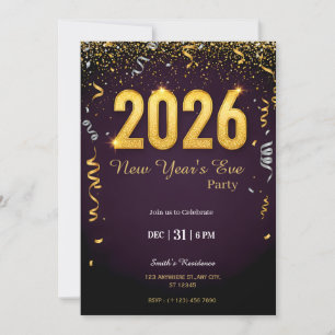 Invitation à la fête du Nouvel An   Célébration de