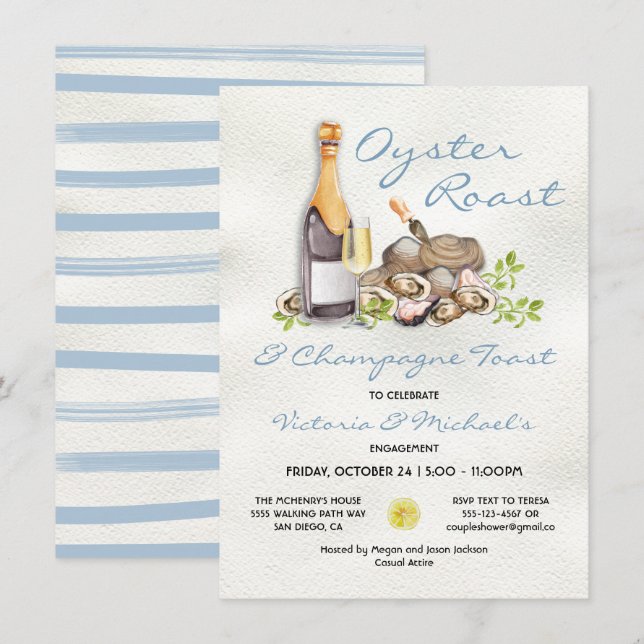 Invitation à la fête du pain rôti d'huître (Devant / Derrière)