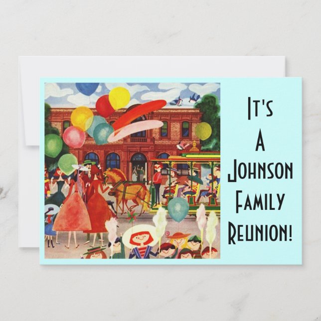 Invitation à la fête du parc de la Réunion en fami (Devant)