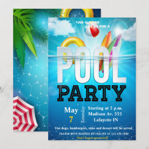 Invitation à la fête du pool