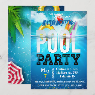Invitation à la fête du pool