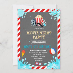 Invitation à la fête du pool de films