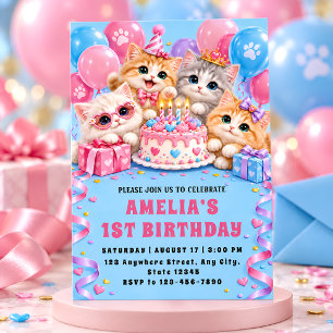 Invitation à la fête du premier anniversaire d'un 