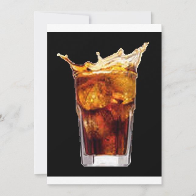 Invitation à la fête du rhum et du cola (Devant)