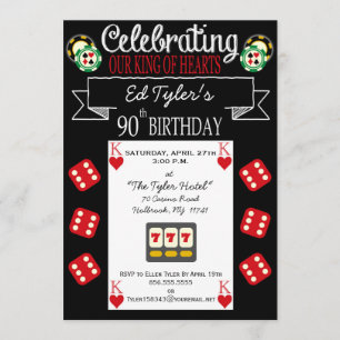 Invitation à la fête du Roi des Coeurs 90e anniver