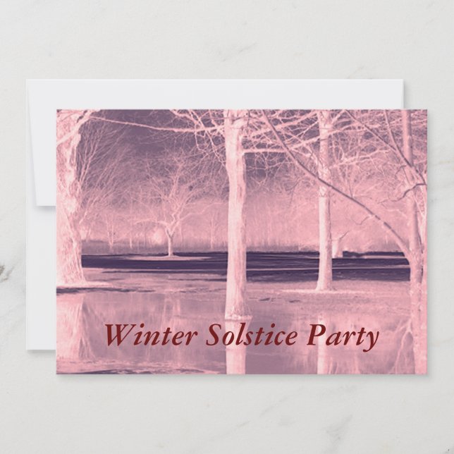 Invitation à la fête du Solstice d'hiver (Devant)