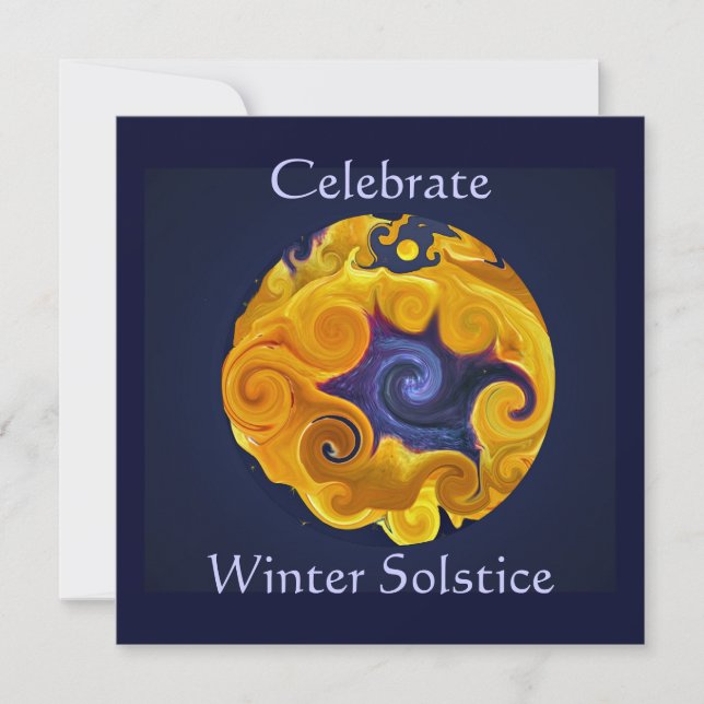 Invitation à la fête du Solstice d'hiver (Devant)