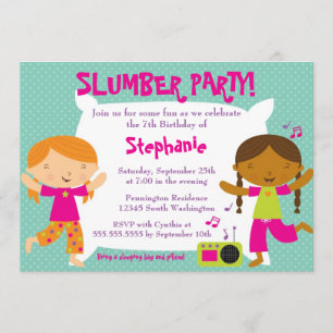 Invitation à la fête du sommeil pour l'anniversair