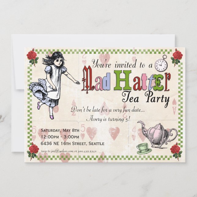 Invitation à la Fête du thé de la haine (Devant)