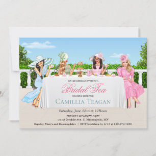 Invitation à la fête du thé de mariage