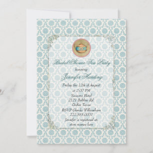 Invitation à la fête du thé Shabby Fête des mariée