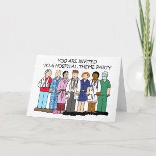 Invitation à la fête du thème de l'hôpital