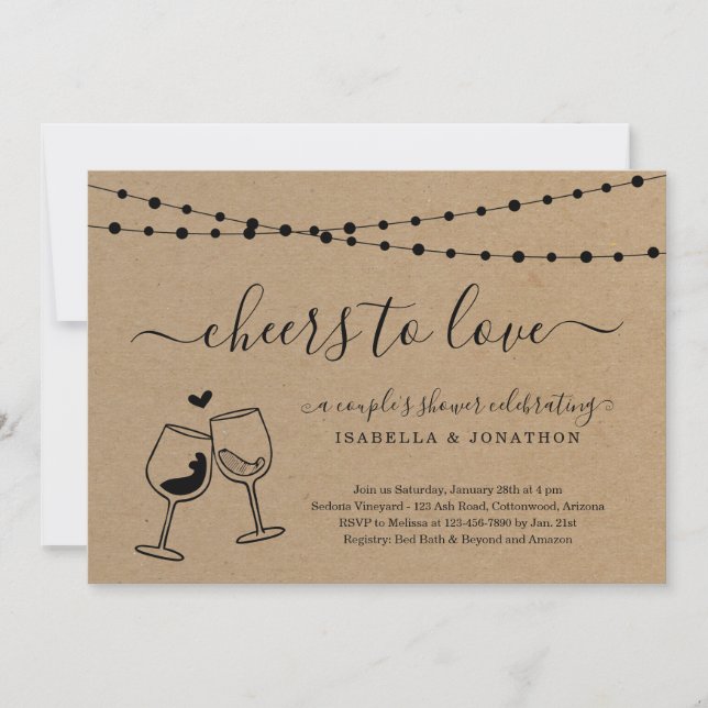Invitation à la fête du vin pour l'amour (Devant)