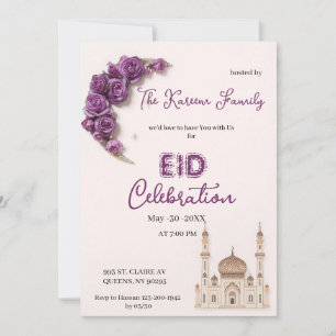 Invitation à la fête élégante de célébration de l'