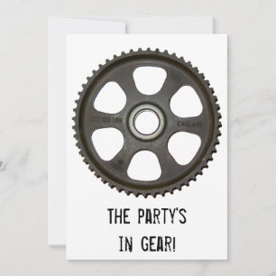 Invitation à la fête engrenage