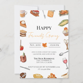 Invitation à la fête entre amis